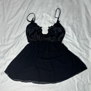 Cosmopolitan Midnight Black Lace Chemise